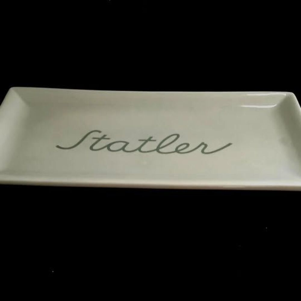 Vintage 1950s Statler Hotel Dresser Tray, Syracuse China